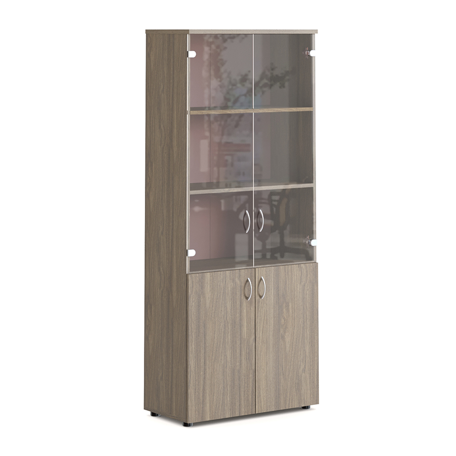 А-23.0 + А-01.2 Шкаф комбинированный Мебель Стиль Агат (Палдао)