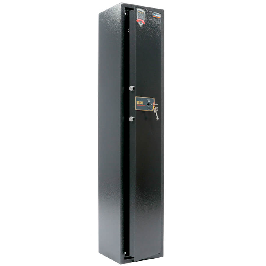 АРСЕНАЛ 130Т Оружейный сейф VALBERG, ключевой (Серебристый антик)