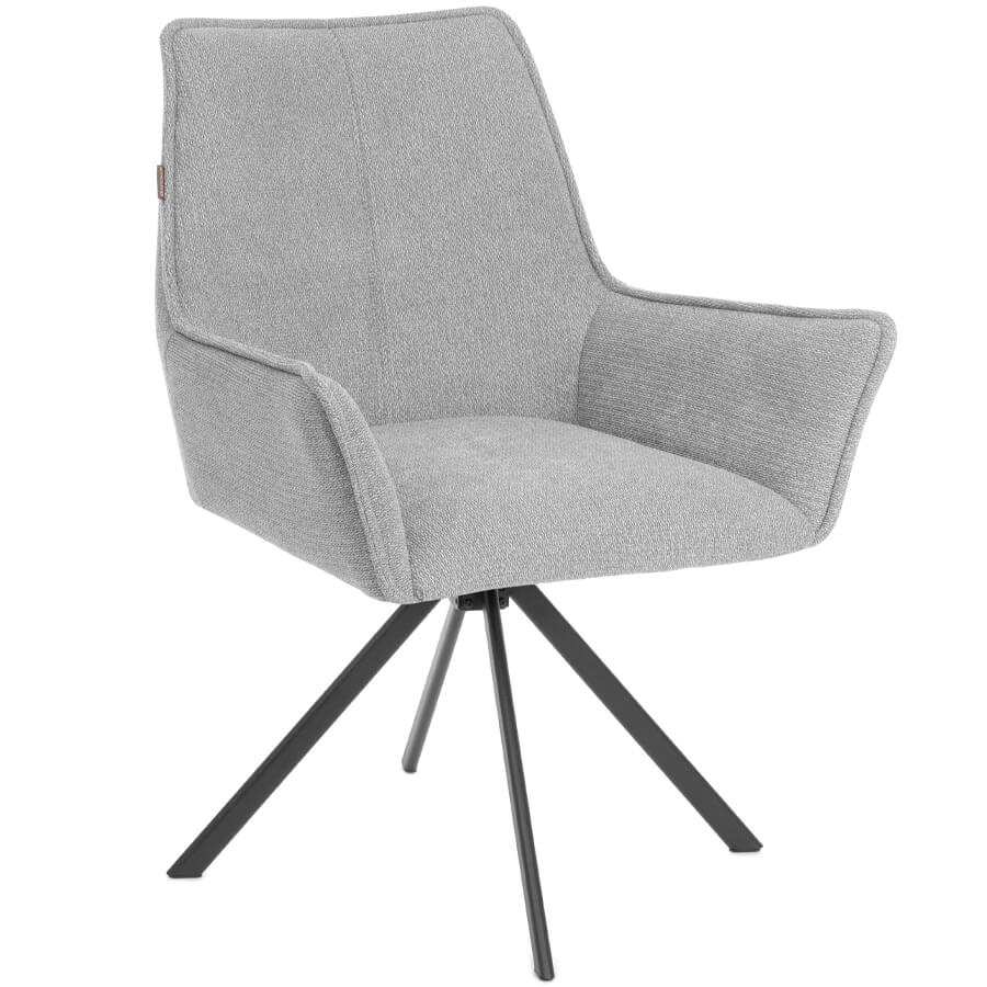 Murano/Мурано Стул для посетителя  TetChair, обивка ткань (Светло-серый)