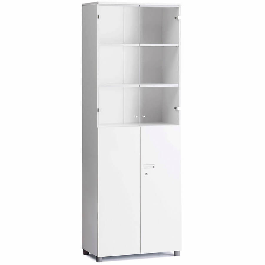 CAC386AGK Шкаф комбинированный со стеклом Fursys PUZZLE PLUS (WW)