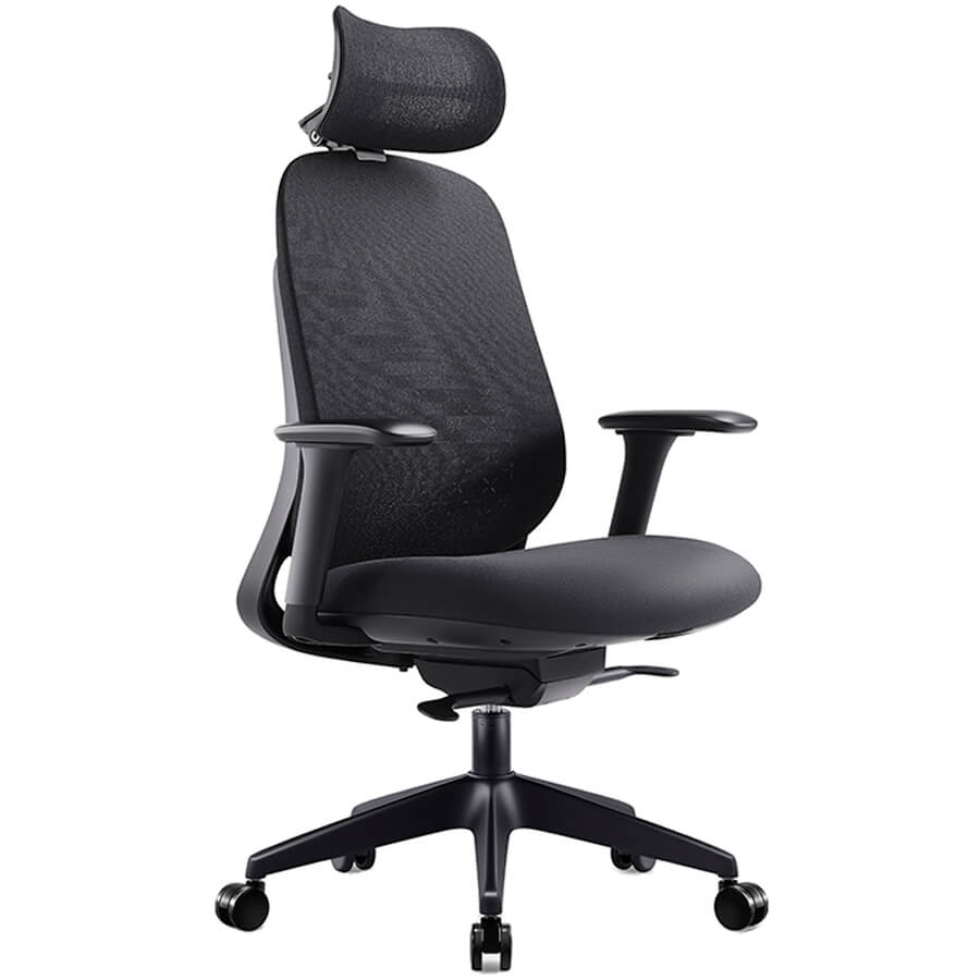 7258A-1 Кресло для руководителя  Евро Офис, обивка ткань (Черный MT05-1 + MТ02-1)