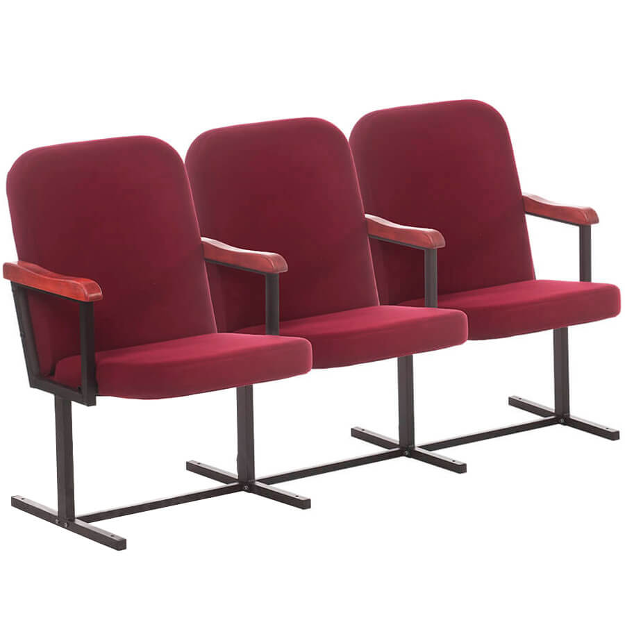 РИМ 1 Театральное кресло COMFORUM, обивка ткань (Бордовый)