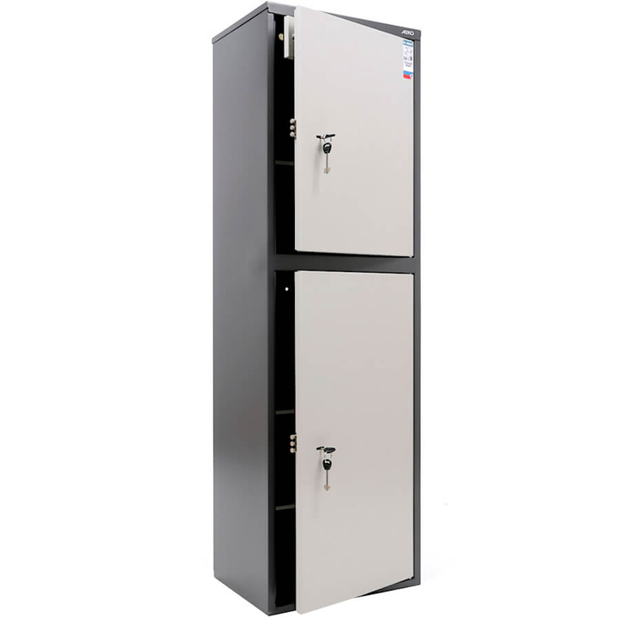 AIKO SL-150/2Т Бухгалтерский шкаф ПРОМЕТ, два ключевых (Корпус – графит (RAL 7024), дверь – светло-серая (RAL 7038)) AIKO SL-150/2Т Бухгалтерский шкаф ПРОМЕТ, два ключевых (Корпус – графит (RAL 7024), дверь – светло-серая (RAL 7038))