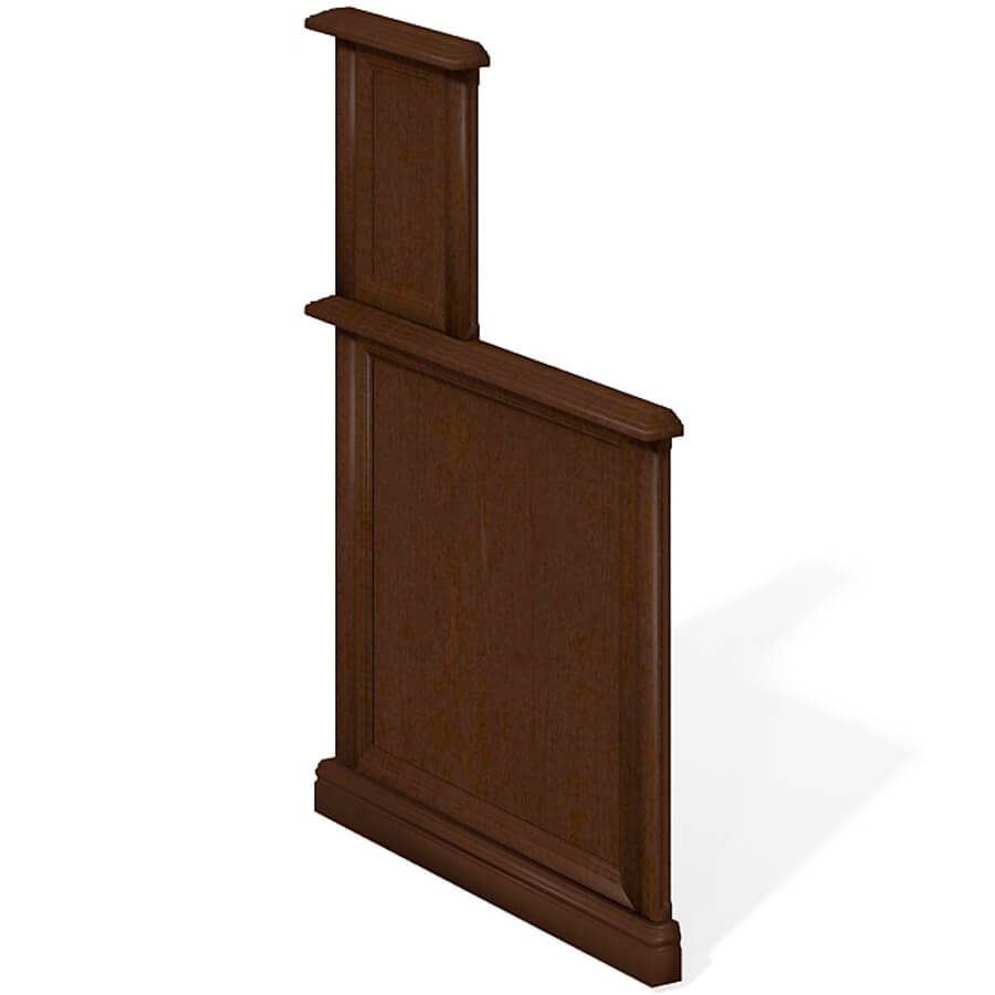 ПК-ВР-БКР115Х87Л Боковая панель левая ФЕЛИКС Версаль (Темный орех)