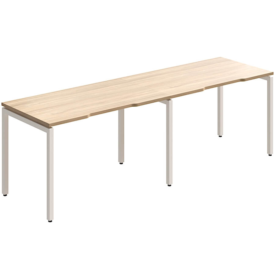 RM-4.2(x2)+F-28 Стол на металлокаркасе Мебель Стиль Rio Project (Швейцарский вяз MS)