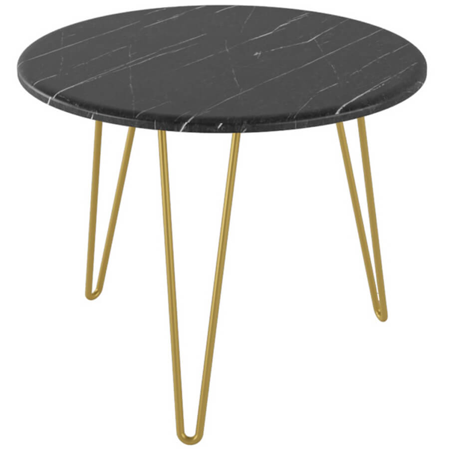 Рид Купер 430 Журнальный стол Мебелик (Черный мрамор / медь)