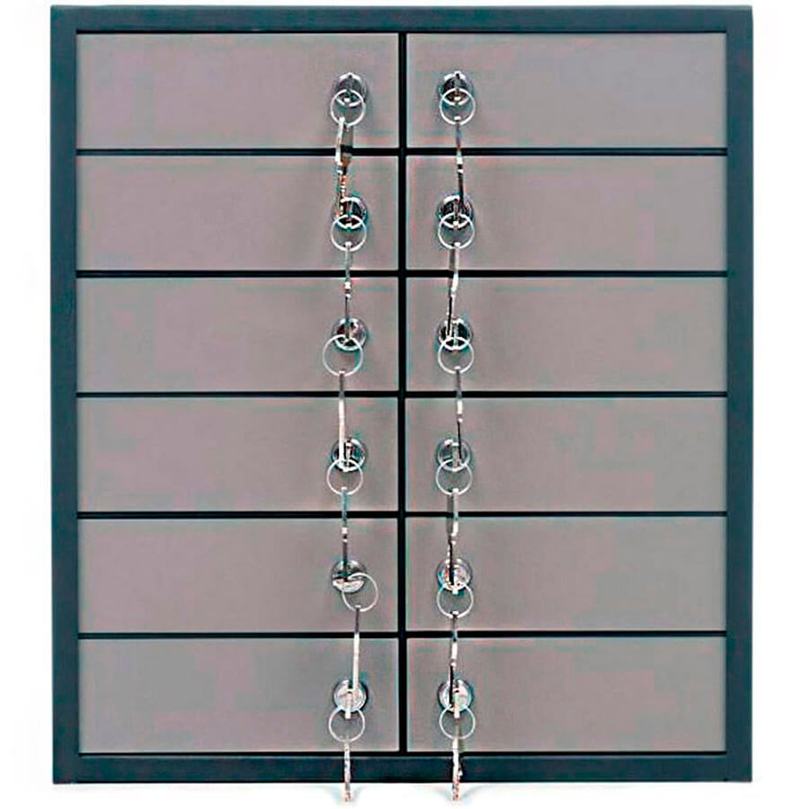 DBI-12 Депозитные ячейки VALBERG, ключевой (Серый муар)