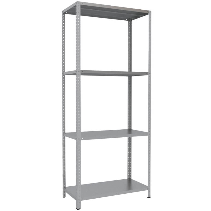250x100x50 Металлический стеллаж MS HARD, 4 (Cерый полуматовый (RAL 7038))