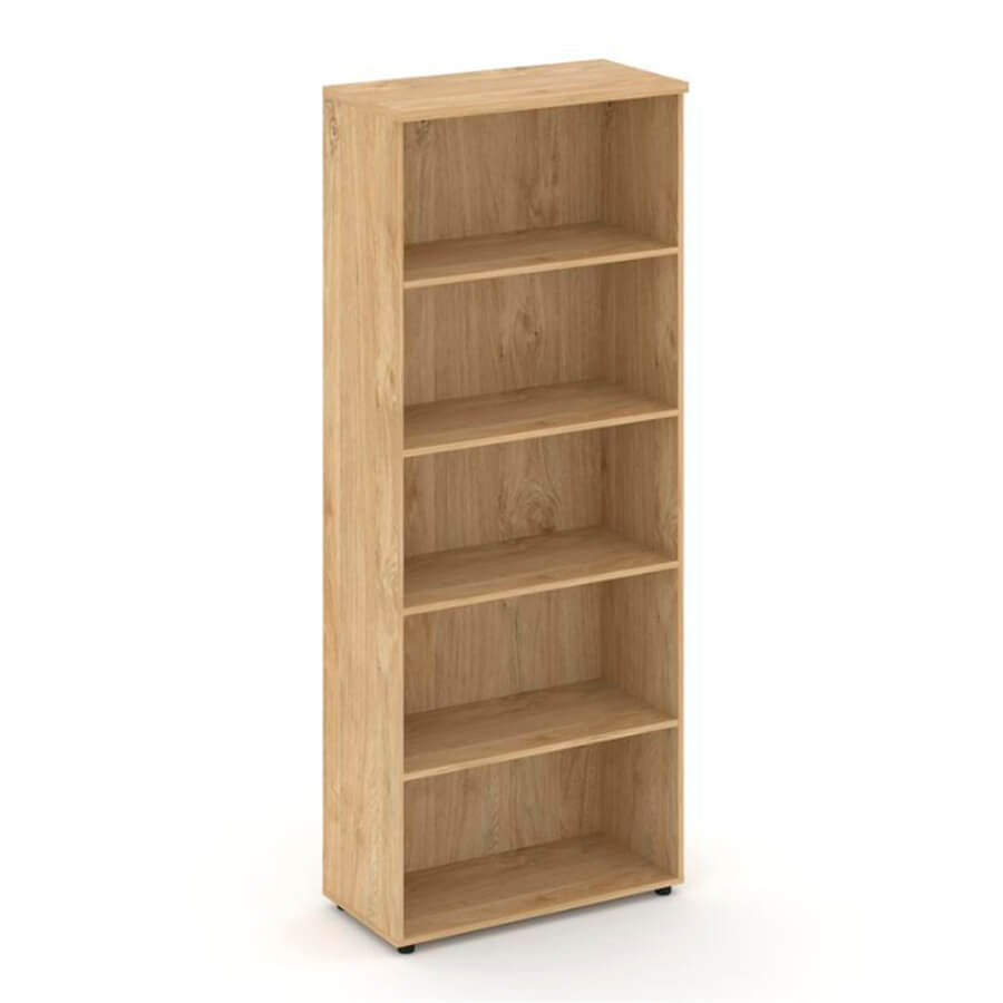 SN.STS.E-100 Стеллаж высокий широкий RIVA Style Project (Тиквуд Светлый)