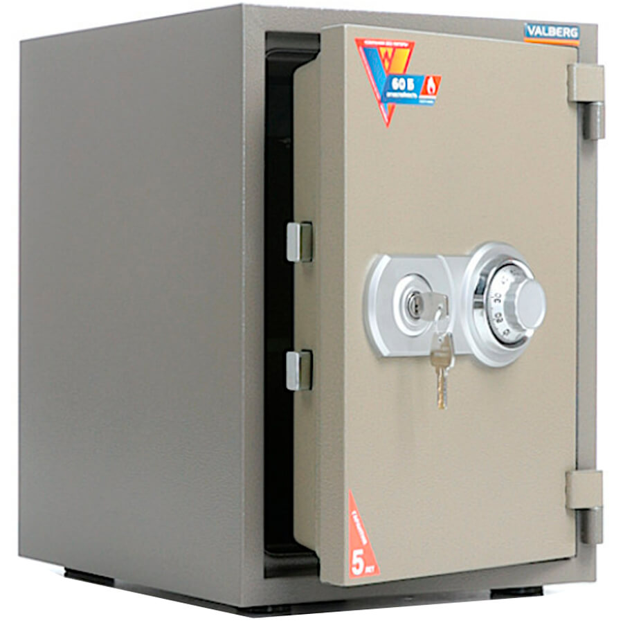 FRS 49 CL Огнестойкий сейф ПРОМЕТ, механический кодовый + ключевой (Молотковая эмаль - коричневая)