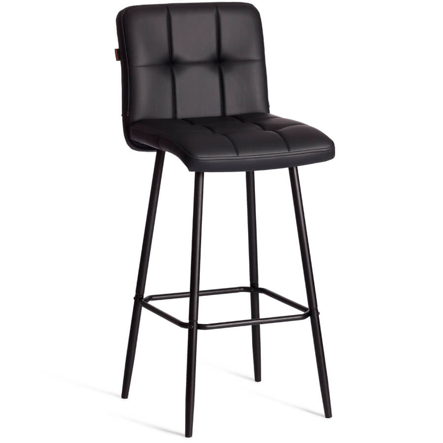 Medeo/Медео Стул для посетителя  TetChair, обивка экокожа (Черный)