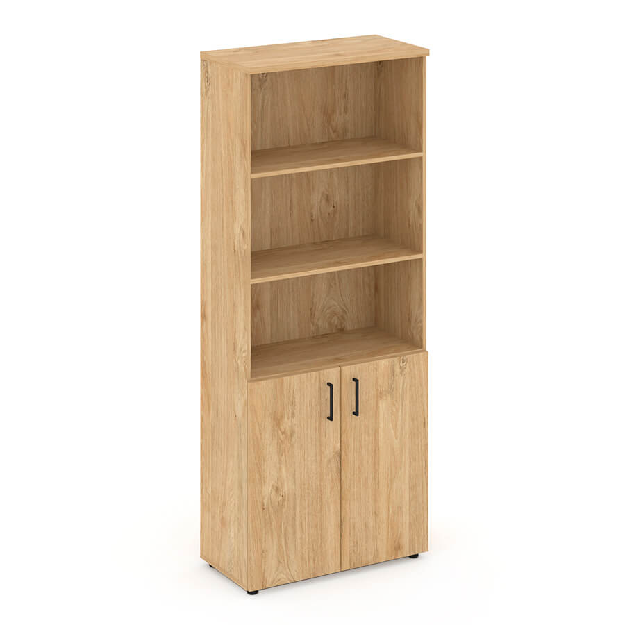 SN.STS.E-101 Шкаф высокий широкий RIVA Style Project (Тиквуд Светлый)