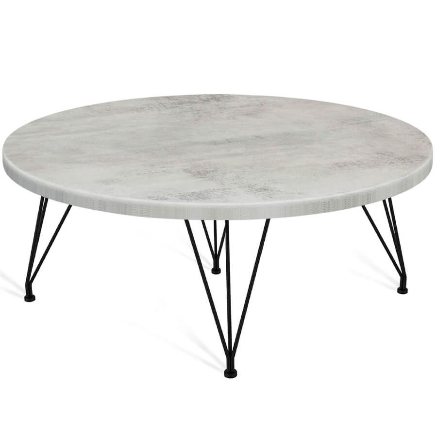 SHT-TU29/H36 80 Журнальный стол Sheffilton (Бетон светлый / черный муар)