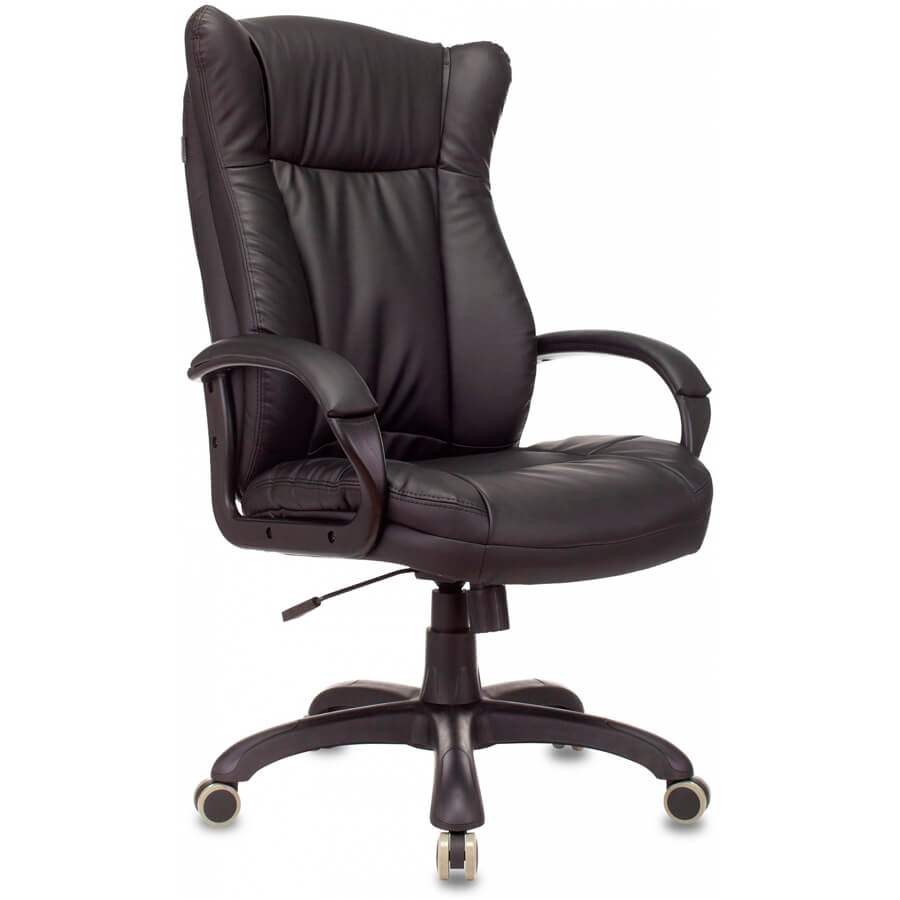 CH-879N УЦ Кресло для руководителя  Бюрократ, обивка экокожа (Черный)