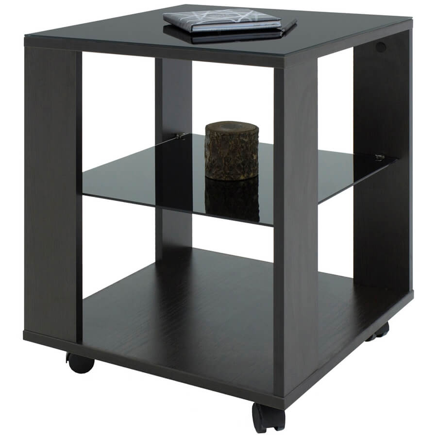 BeautyStyle 6 Журнальный стол Мебелик (Венге / стекло черное)