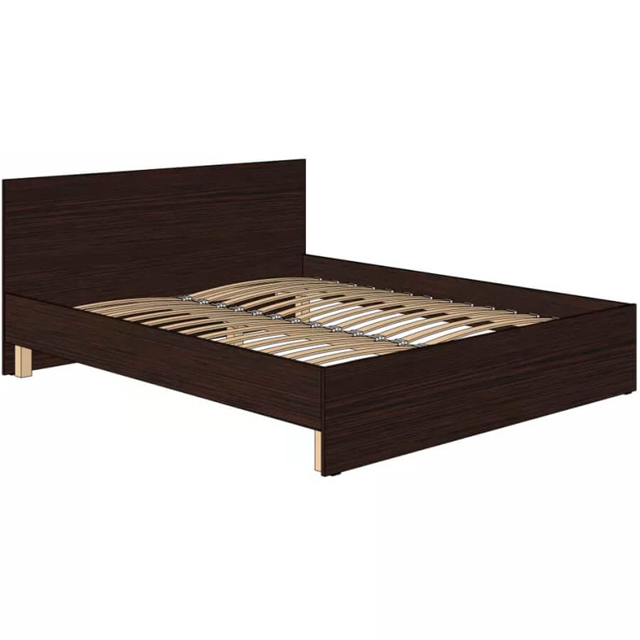 Ct-2.2 Кровать двуспальная с ортопедическим основанием Мебель Стиль (Венге MS)