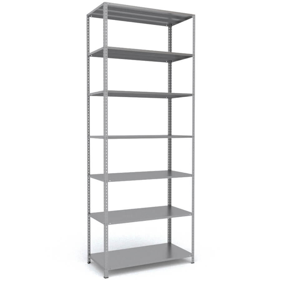 MS-310x120x60 Металлический стеллаж ПРОМЕТ, 7 (Серый полуматовый (RAL 7038))