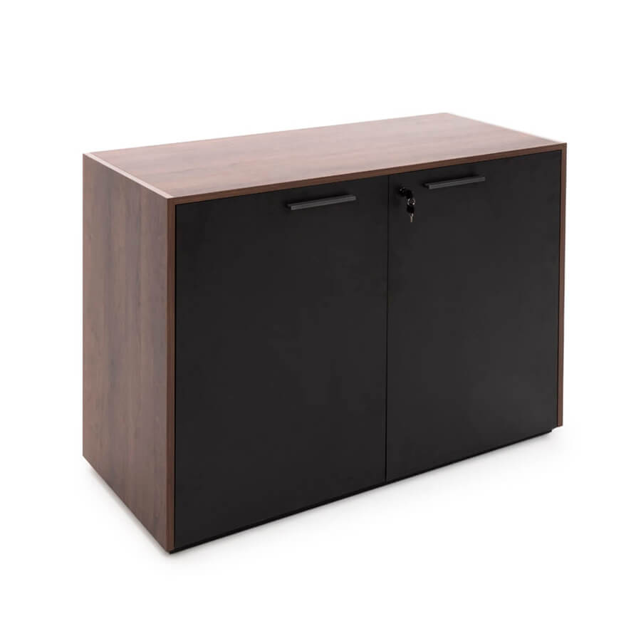 108 501 KR/BL Греденция 2 двери Profoffice MURANO (Кальяри / черный)