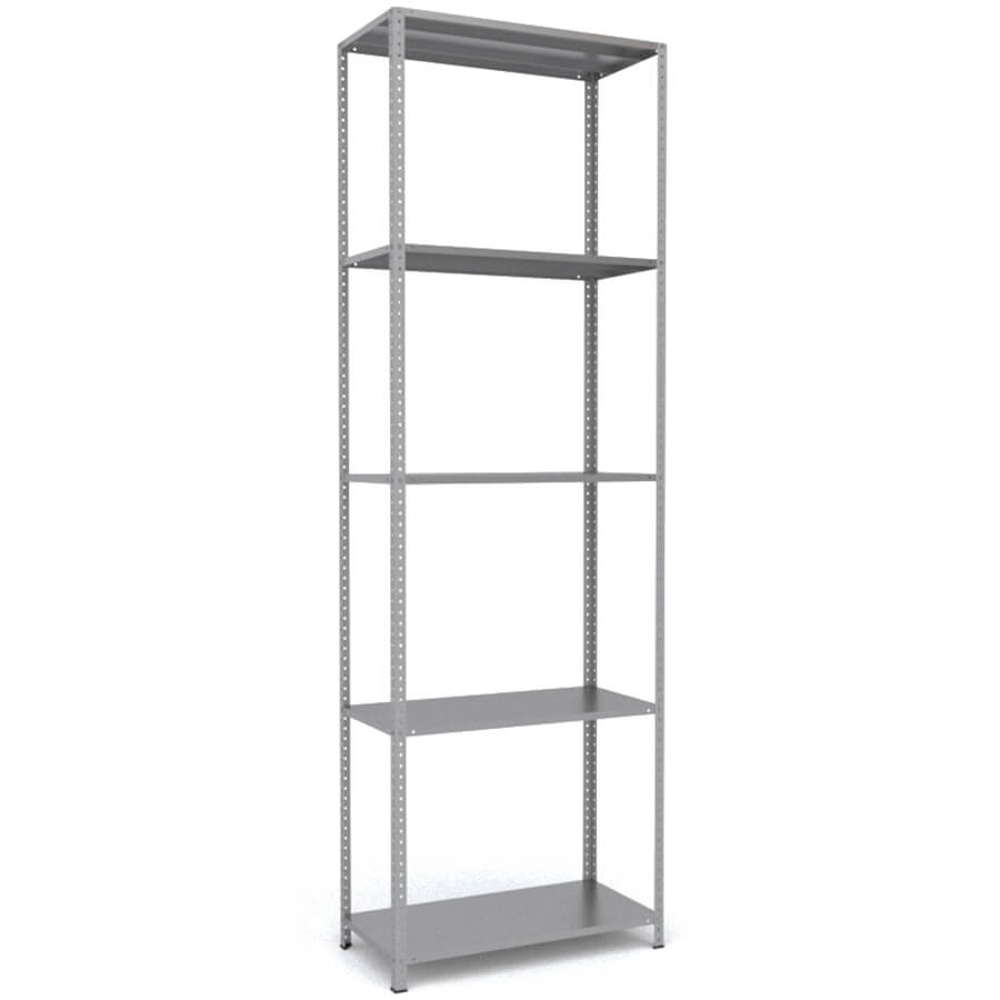 MS-310x100x50 Металлический стеллаж ПРОМЕТ, 5 (Серый полуматовый (RAL 7038))