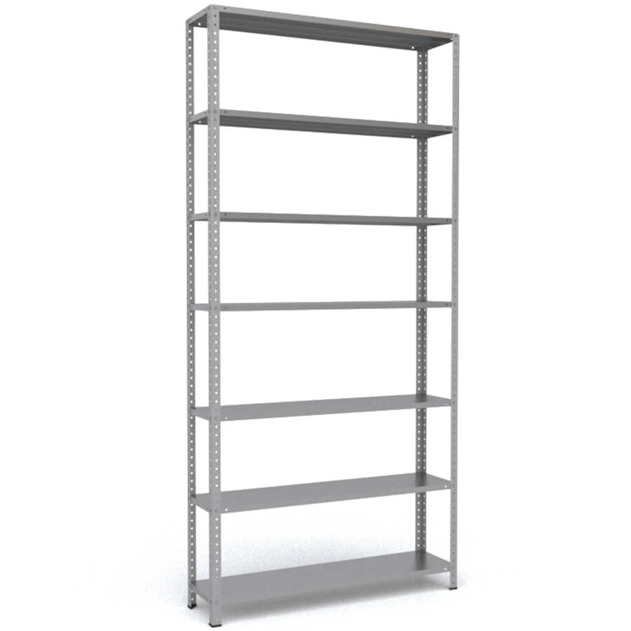 MS-255x120x30 Металлический стеллаж ПРОМЕТ, 7 (Серый полуматовый (RAL 7038))