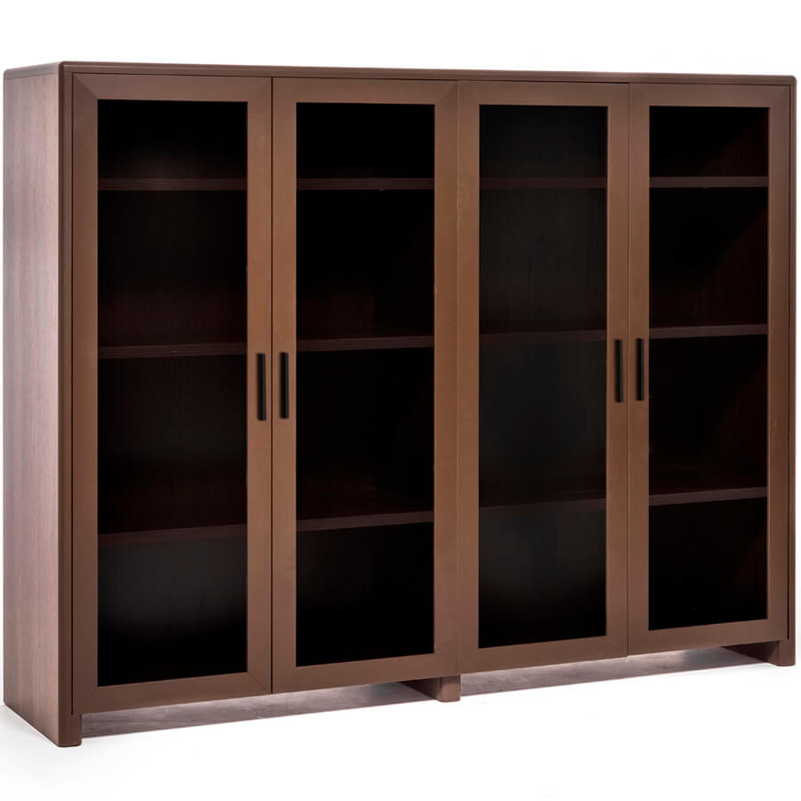 102 702 Шкаф-витрина Profoffice Forte (Орех)