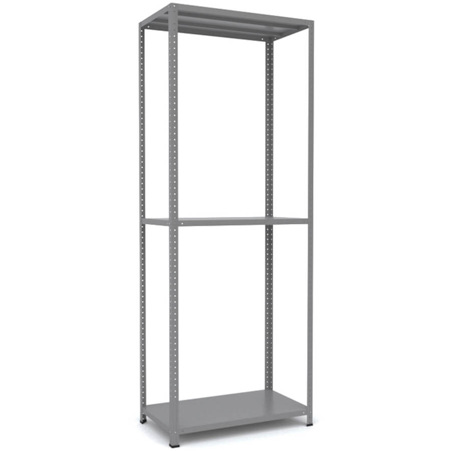MS_185x70x40 Металлический стеллаж ПРОМЕТ, 3 (Cерый полуматовый (RAL 7038))
