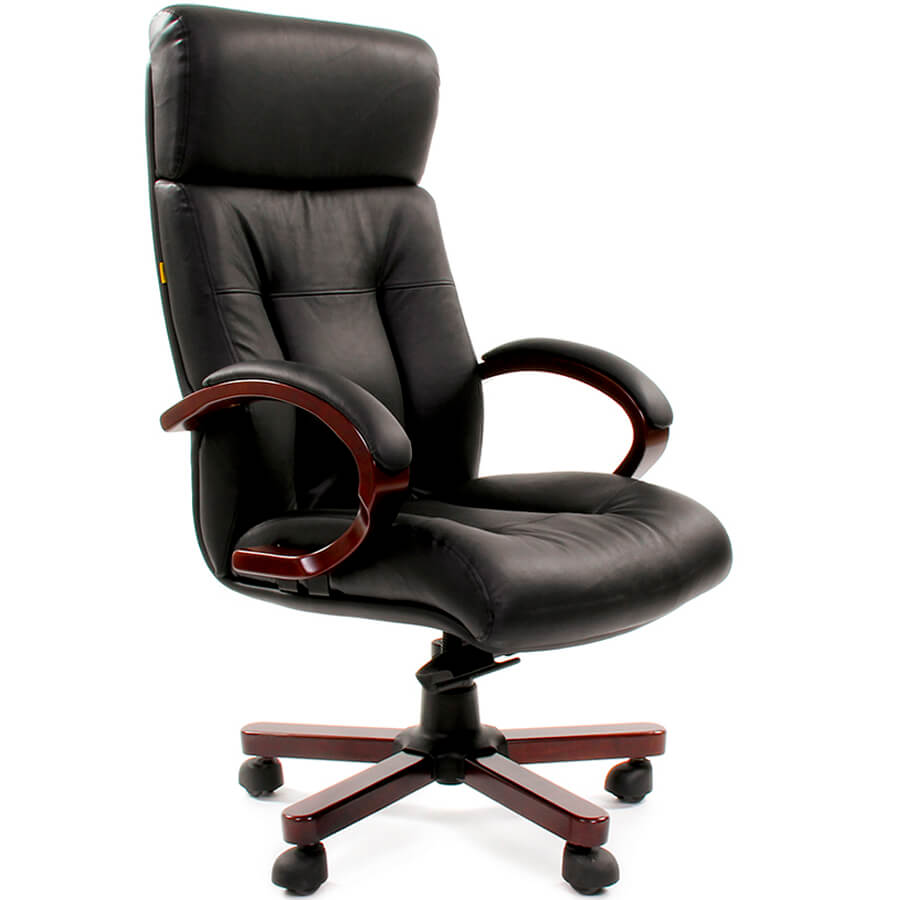 421 Кресло для руководителя  Chairman, обивка кожа (Чёрный) 421 Кресло для руководителя  Chairman, обивка кожа (Чёрный)