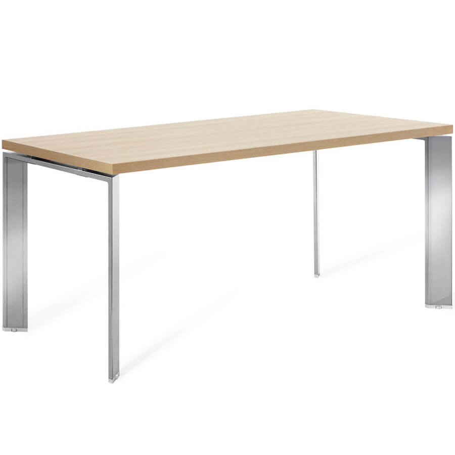 FE160 CH Стол Profoffice Fermo Metal (Дуб светлый/Хром)