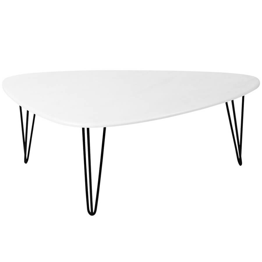 Престон Журнальный стол Мебелик (Белый бетон)