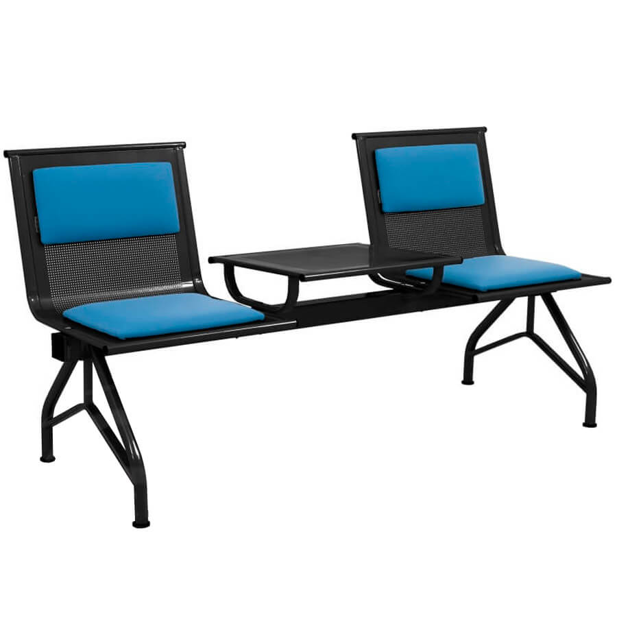 ЭМИГРАНТ+ СМ 89/4-03 Многоместная секция  COMFORUM, обивка экокожа (Синий)