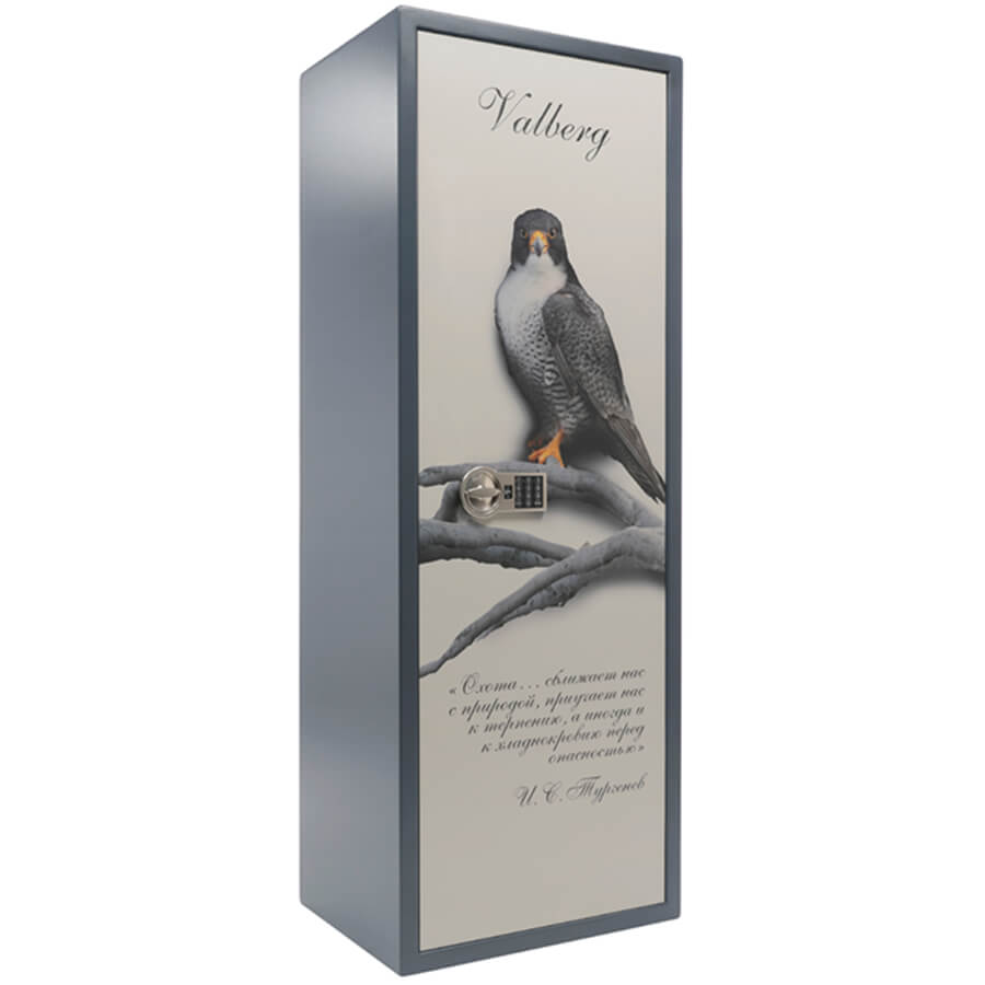 САПСАН-4 EL PRINT Оружейный сейф VALBERG, электронный кодовый (Корпус — графит (RAL 7024), дверь — рисунок)