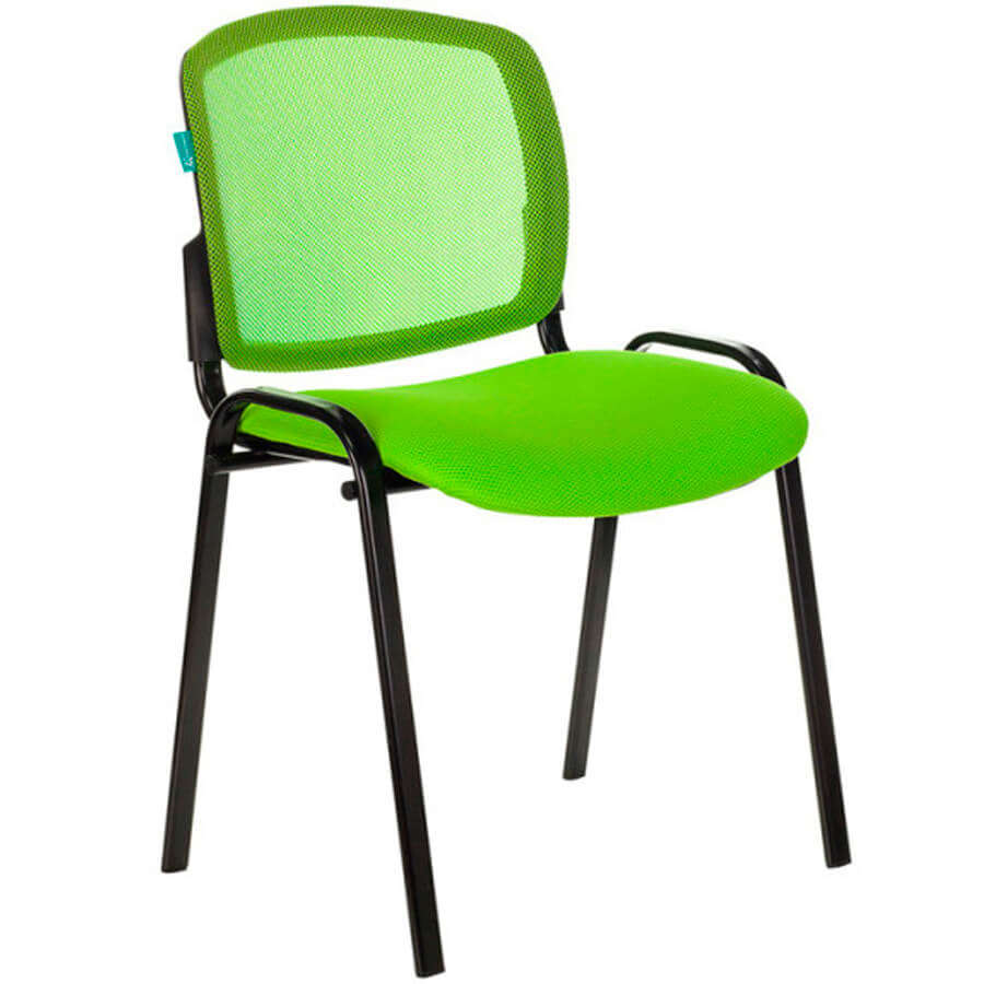ВИКИ Стул для посетителя  Бюрократ, обивка сетка / ткань (Салатовый (TW-03A+TW-18))