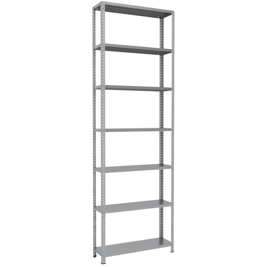 300x100x30 Металлический стеллаж MS HARD, 7 (Cерый полуматовый (RAL 7038))