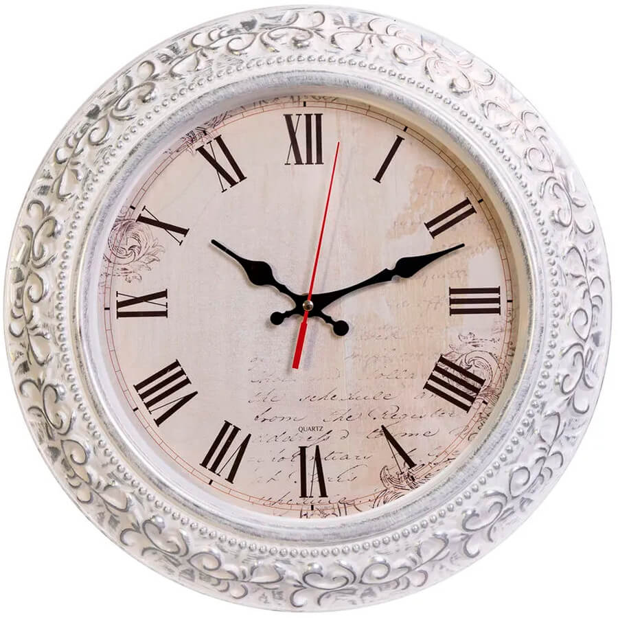 WallC R73P Часы настенные (Белый) WallC R73P Часы настенные (Белый)