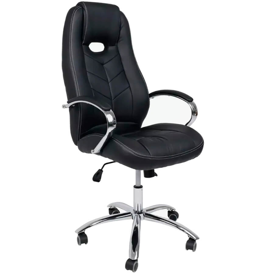 DRIFT T Кресло для руководителя  Евро Офис, обивка иск. кожа (Черный) DRIFT T Кресло для руководителя  Евро Офис, обивка иск. кожа (Черный)