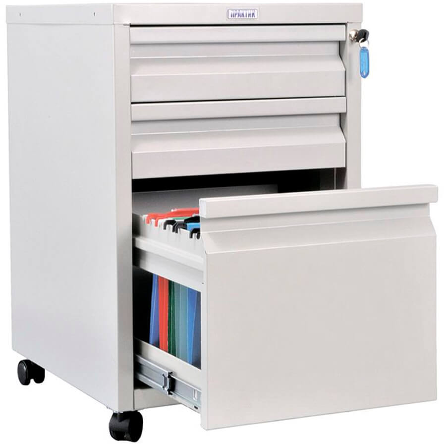 BA4-65/3 (АР-2) Тумба мобильная ПРОМЕТ, ключевой (Серый полуматовый (RAL 7038))