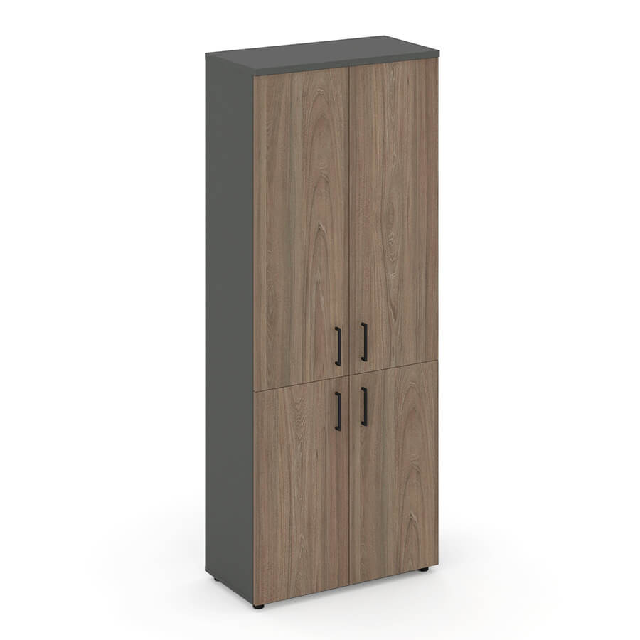 SN.STS-104 Шкаф высокий широкий RIVA Style Project (Вяз Благородный/Антрацит)