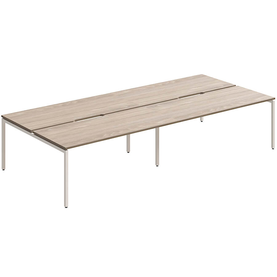 RP-1.2(x4)+F-59 Стол на металлокаркасе Мебель Стиль Rio Project (Дуб верцаска MS)