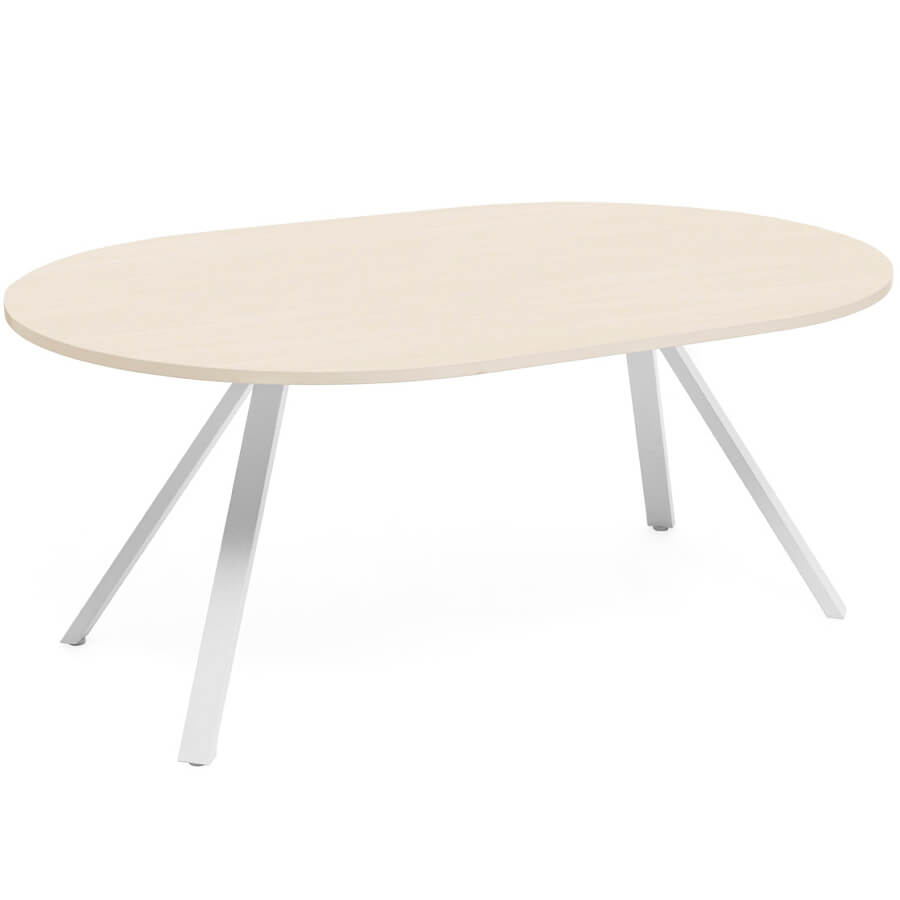 AS180 Стол переговоров (ASTRO) Profoffice ROTONDA (Дуб светлый/белый)