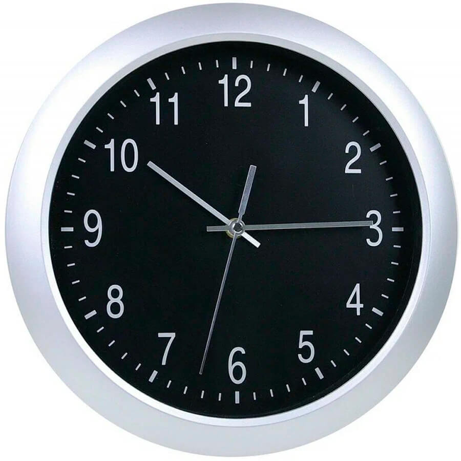 WallC R02P Часы настенные (Серебристый) WallC R02P Часы настенные (Серебристый)