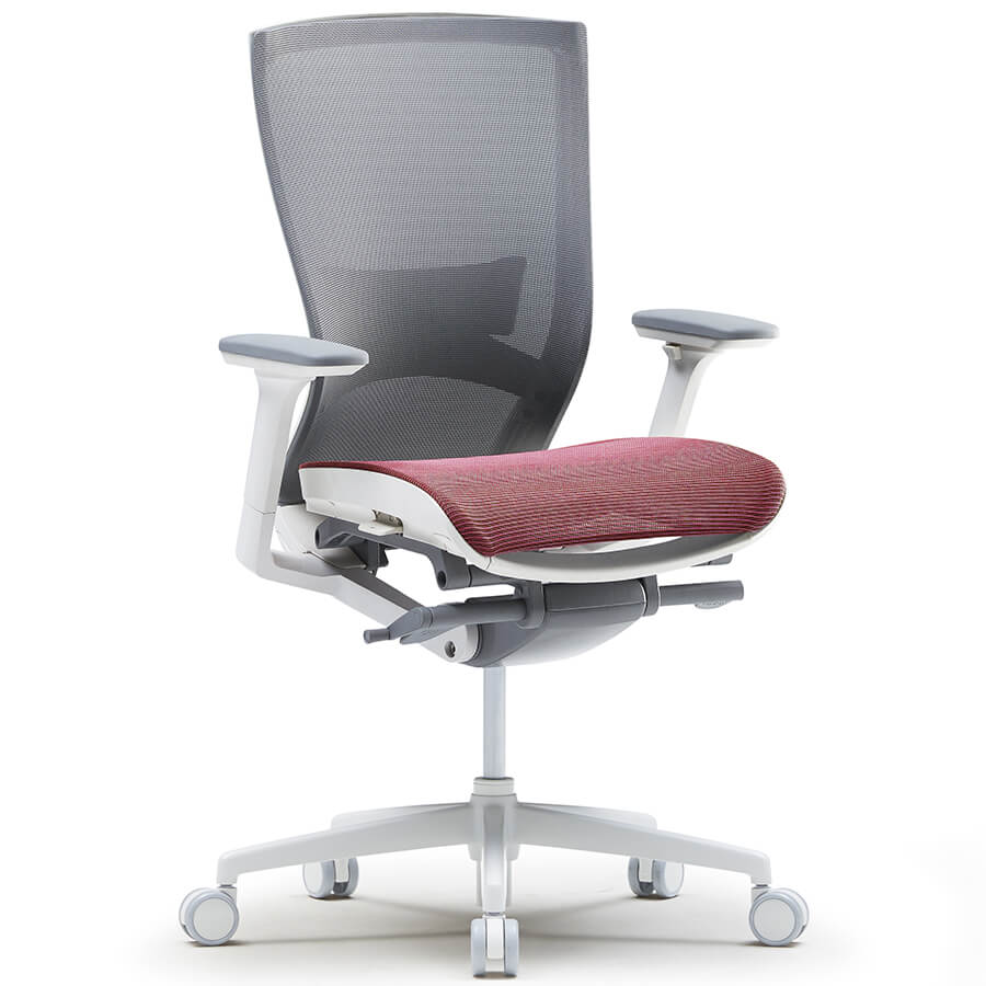 CHN6100WAZ Кресло для персонала CH6100W Fursys, обивка сетка (Красное (2D3B))