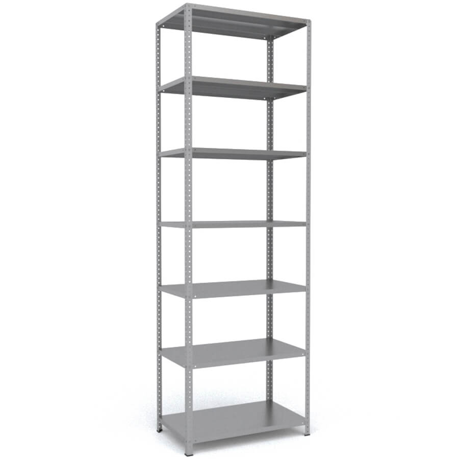 300x100x60 Металлический стеллаж MS HARD, 7 (Cерый полуматовый (RAL 7038))