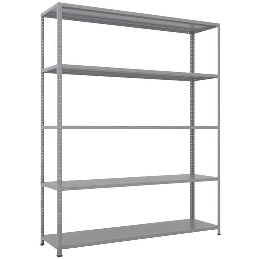 MS-185x150x40 NEW Металлический стеллаж ПРОМЕТ, 5 (Серый полуматовый (RAL 7038))