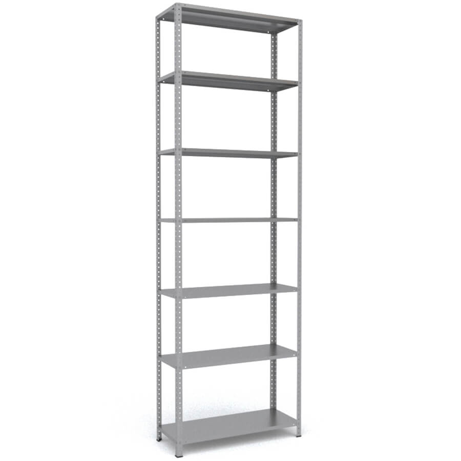 MS-310x100x40 Металлический стеллаж ПРОМЕТ, 7 (Серый полуматовый (RAL 7038))
