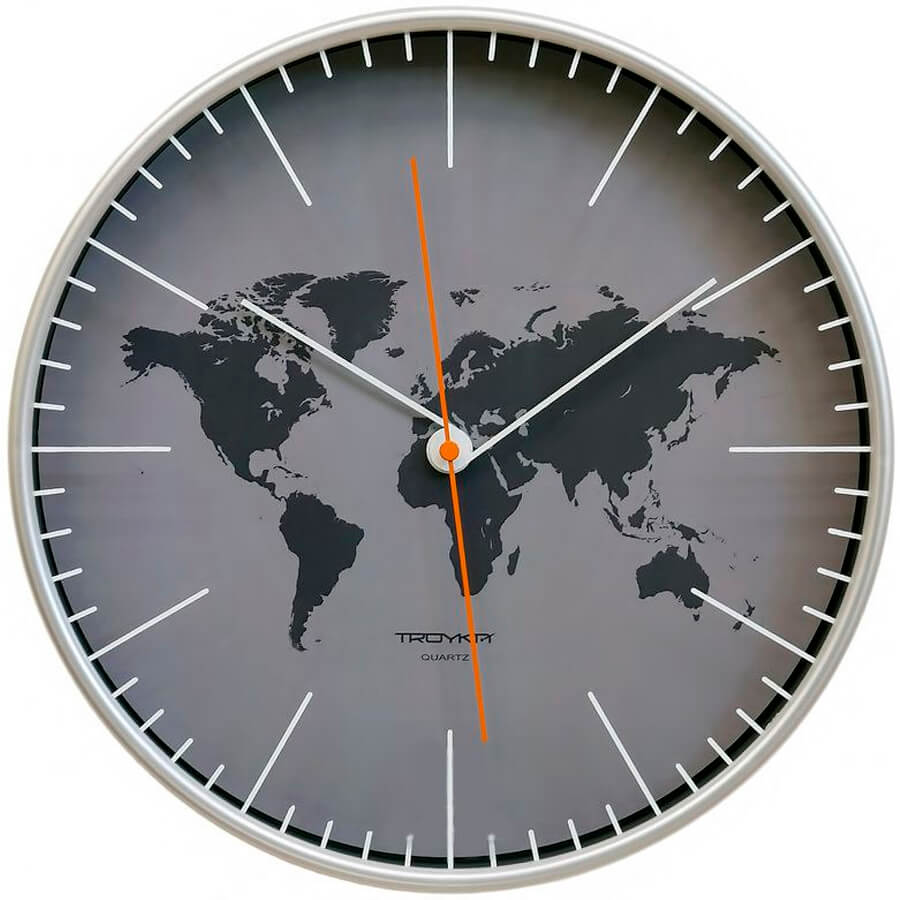 Тройка 77777733 Часы настенные (Серебристый) Тройка 77777733 Часы настенные (Серебристый)