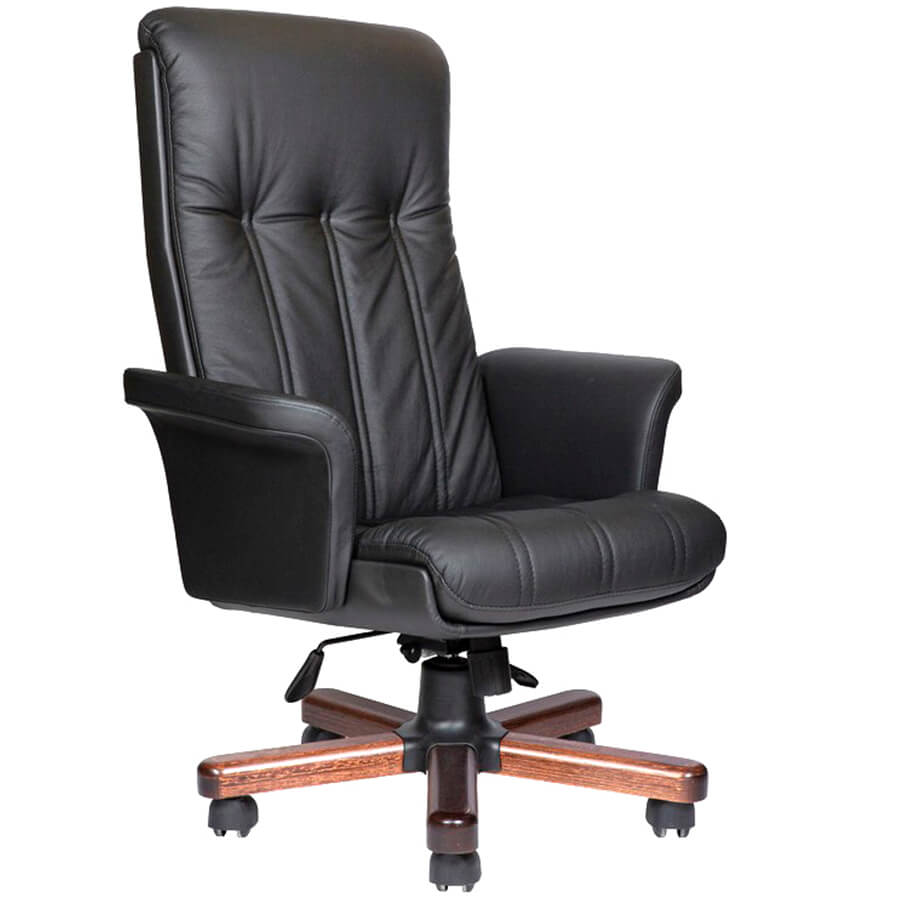 CANNES A VIP Кресло для руководителя VIP Мирэй Групп, обивка кожа (Черный (темный орех)) CANNES A VIP Кресло для руководителя VIP Мирэй Групп, обивка кожа (Черный (темный орех))