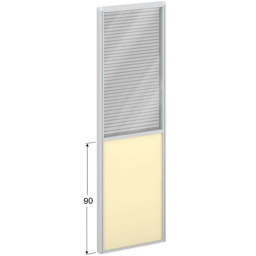 ПК-ЛГ-МДК200х60/90Ж/Д Модуль комбинированный ФЕЛИКС (Стекло+слоновая кость)