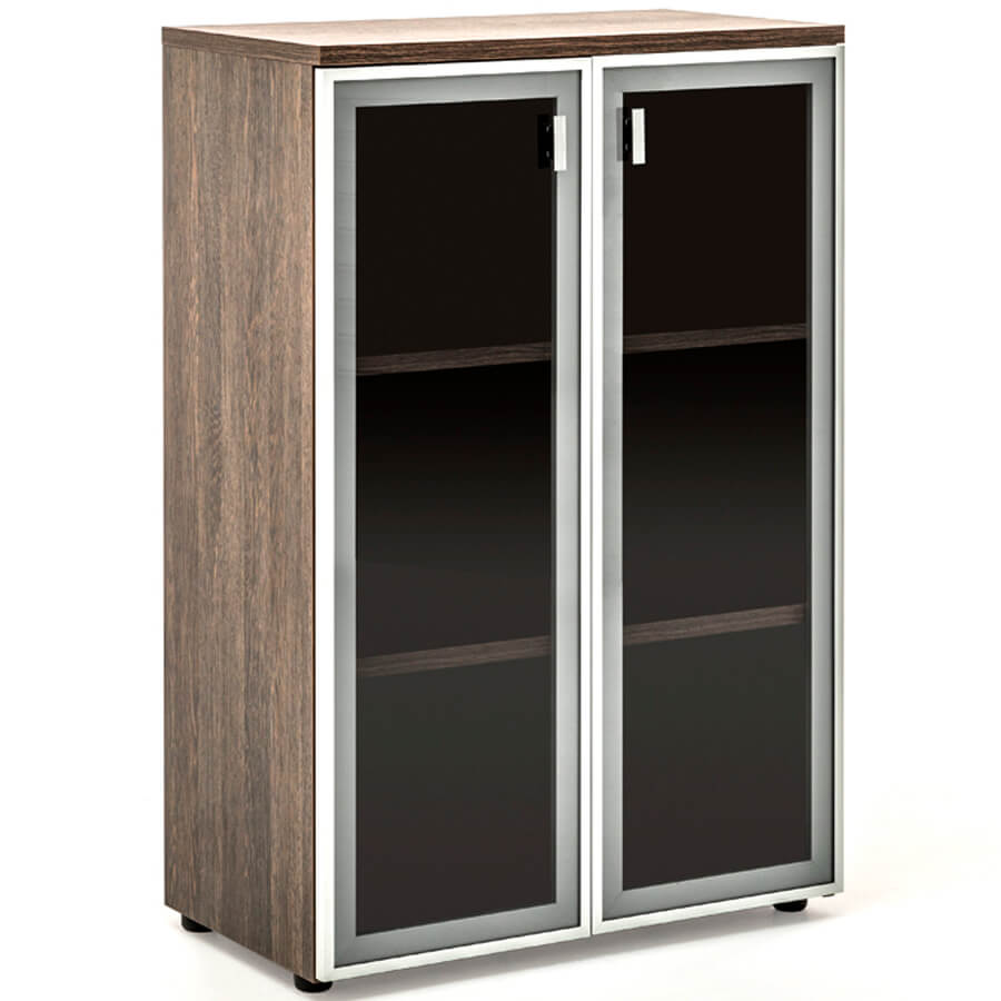 709 Шкаф H.121 стекл.дв Profoffice Terra (Мали)