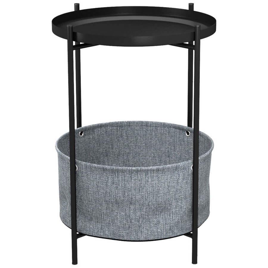 Берген Журнальный стол Мебелик (Рогожка 82 / 39 / Черный муар) Берген Журнальный стол Мебелик (Рогожка 82 / 39 / Черный муар)