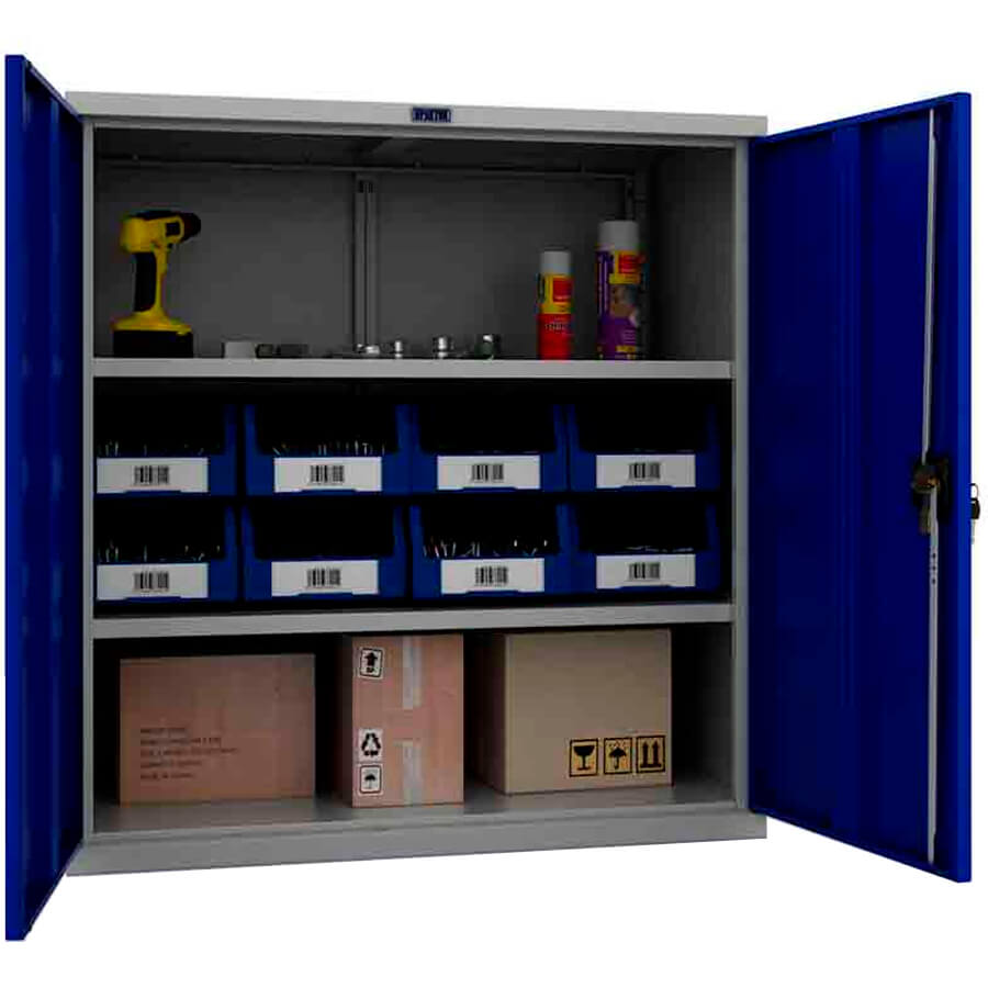 ТС 1095-002000 Шкаф инструментальный лёгкий ТС ПРОМЕТ (Корпус (RAL 7038), дверь ящика (RAL 5002).)